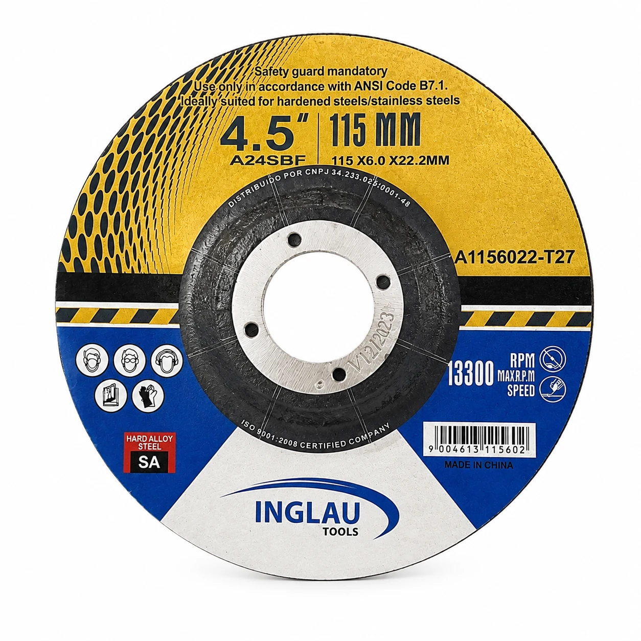 180mm X 6.0 X 22mm Metal Grinding Wheels thumbnail 5