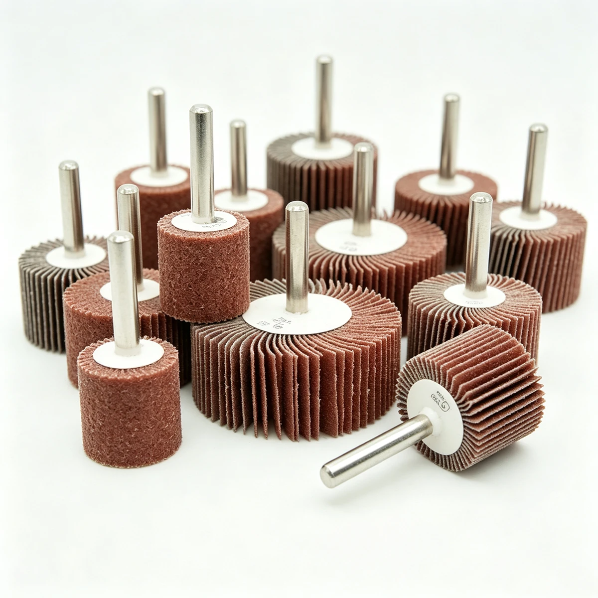 20*20mm Abrasive Flap Wheel with Shaft thumbnail 3
