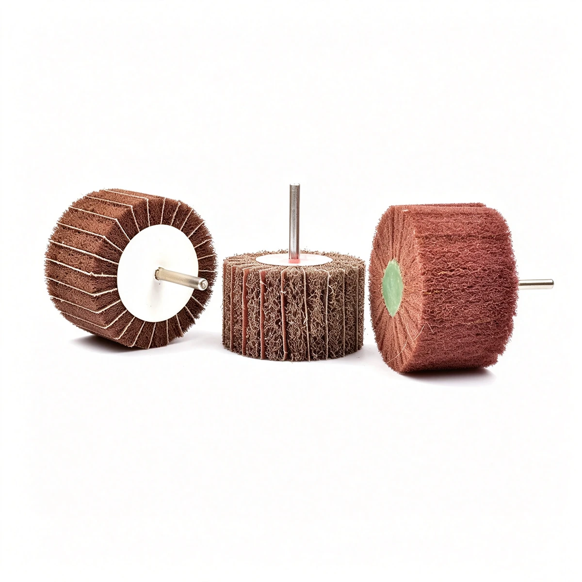 2x1x1/4 Non-Woven Interleaf Flap Wheels Very Fine 120 Grit thumbnail 4