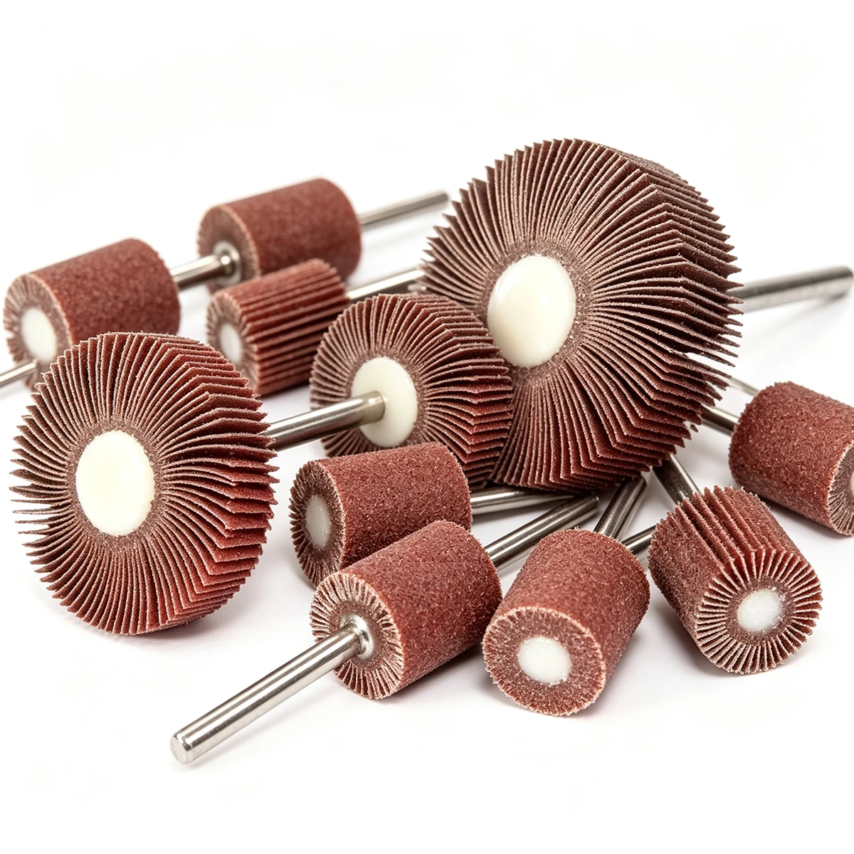40X25X6 Abrasive Flap Wheel with Shafts thumbnail 3