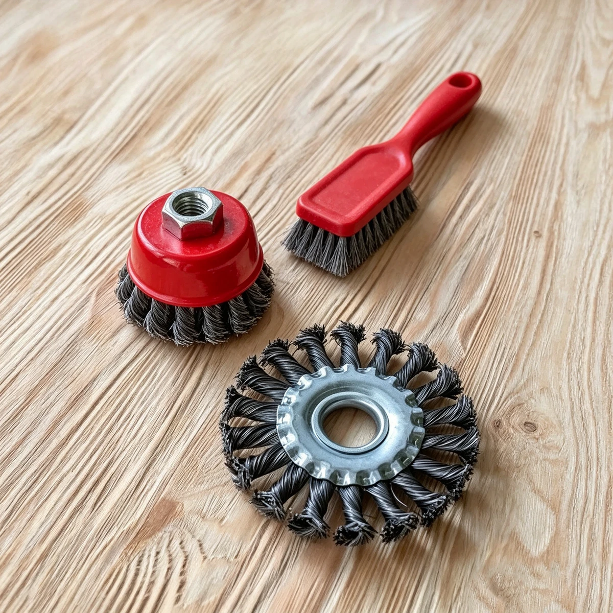 6" Stringer Bead Twisted Knot Wheel Brushes