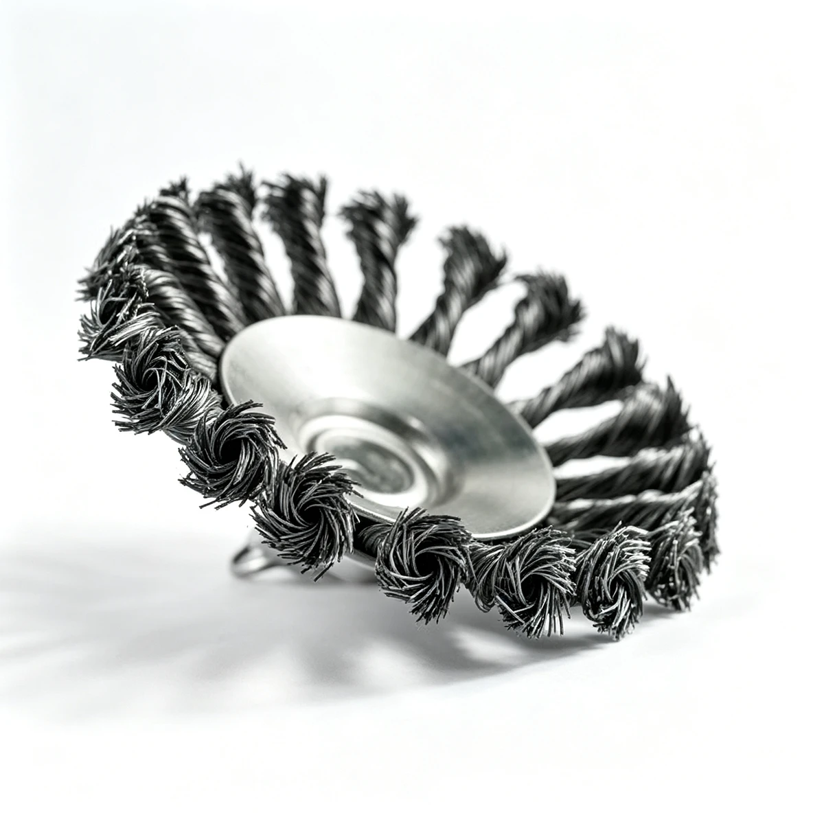 Stainless Steel Twist Knot Bevel Brush 100mm