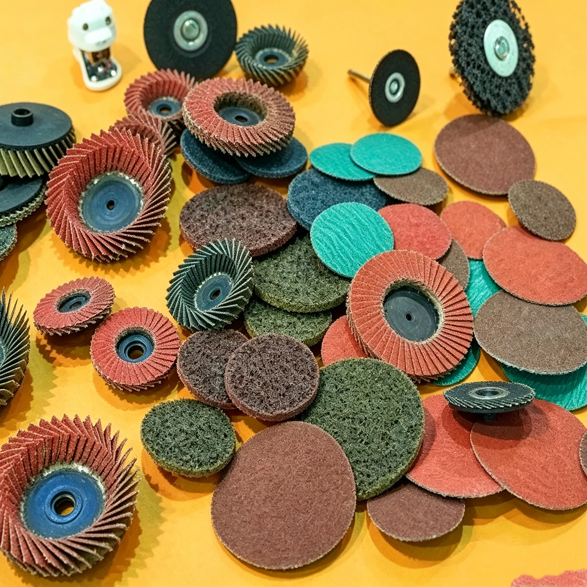 Surface Conditioning Disc - Maroon Medium Grit Metal Grinding Disc. Power Finishing Tools thumbnail 3