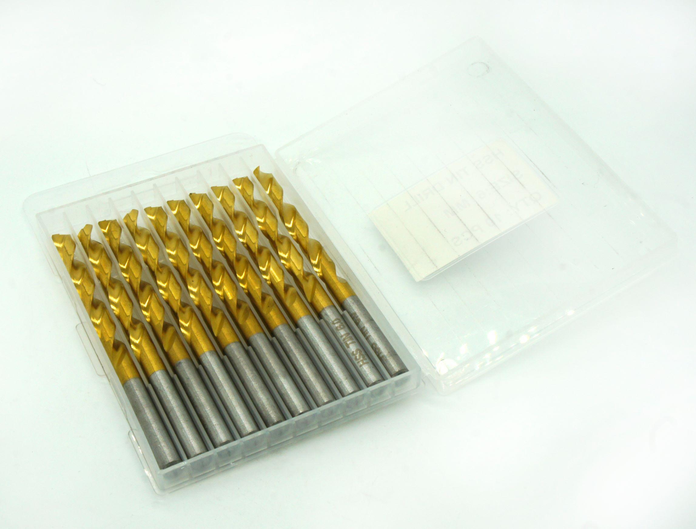 HSS Twist Drill Bit Set 1.0mm – 10 pack in storage box