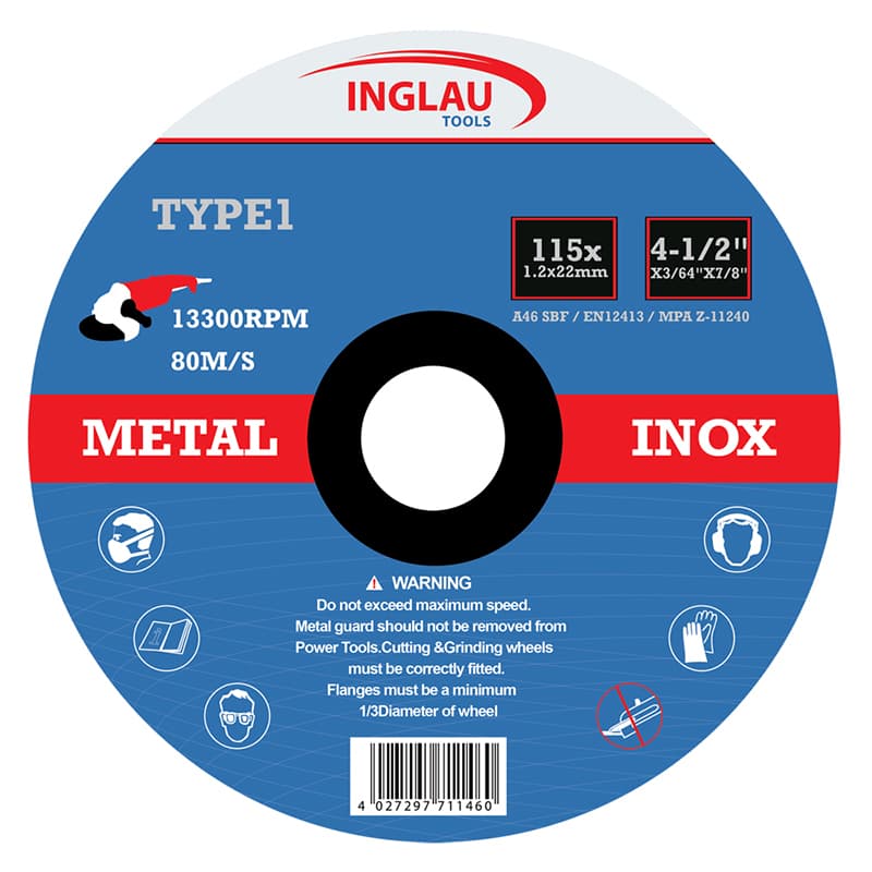 4-1/2" x .040 x 7/8" Ultra Thin Cutting Disc T1 - 25 Pack per Inner Box