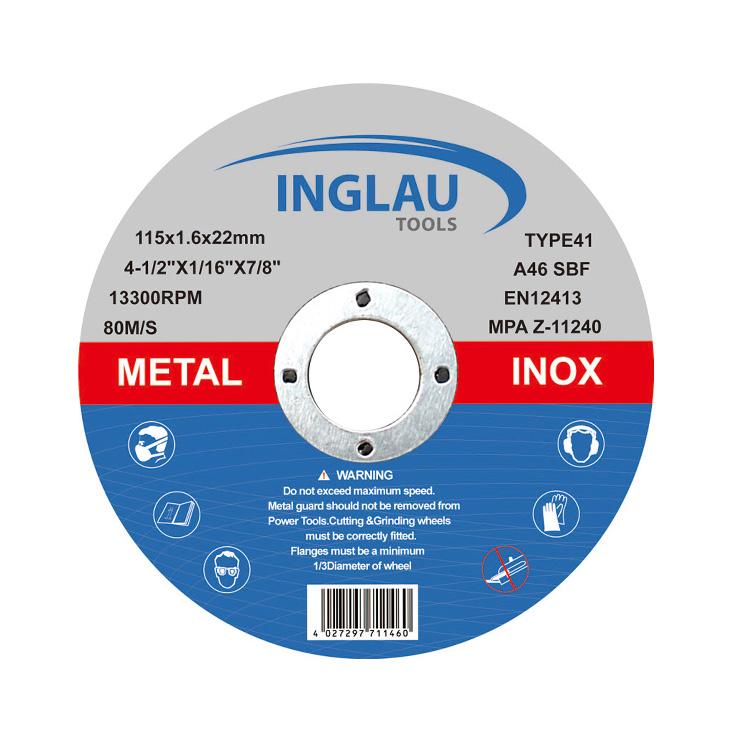 115X1.6X22mm Cttting Wheel Cutting Disc for Stainless Steel Iron Cutting